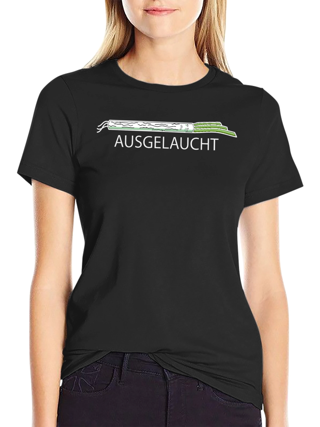 AUsgELAUCHT T-Shirt Funny Leek Design
