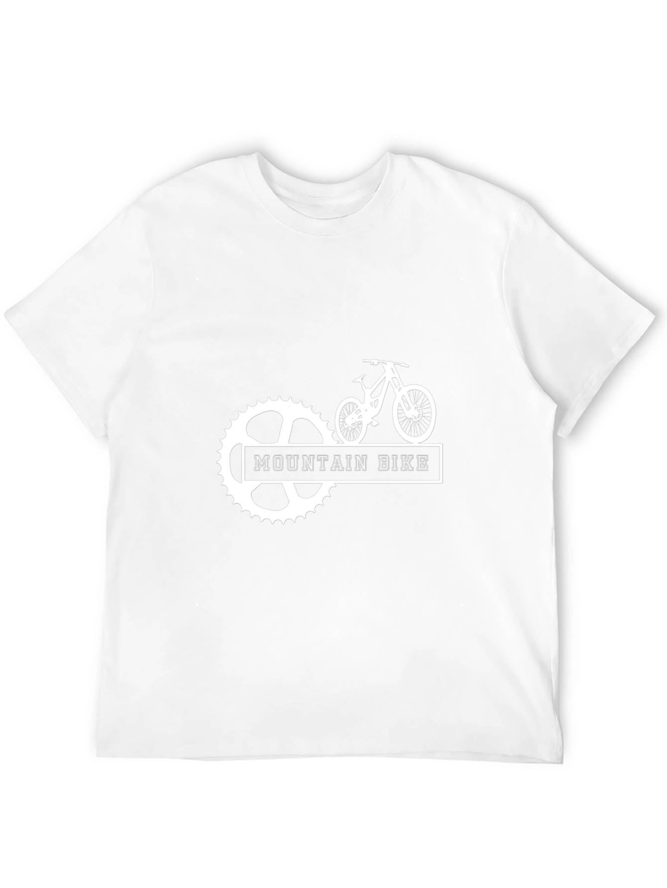 Mountain Bike Graphic Tee - Black Cotton Shirt