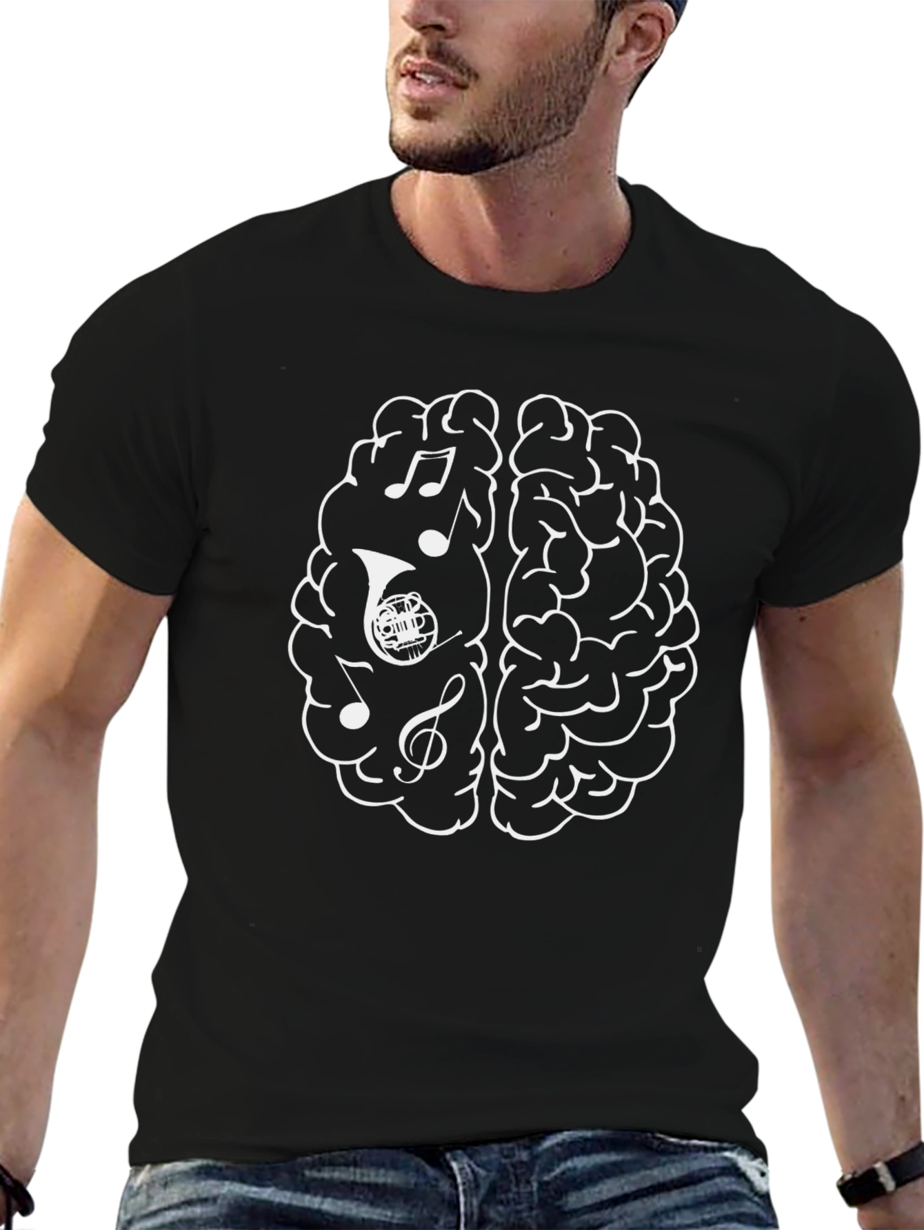 Music Brain Black T-Shirt
