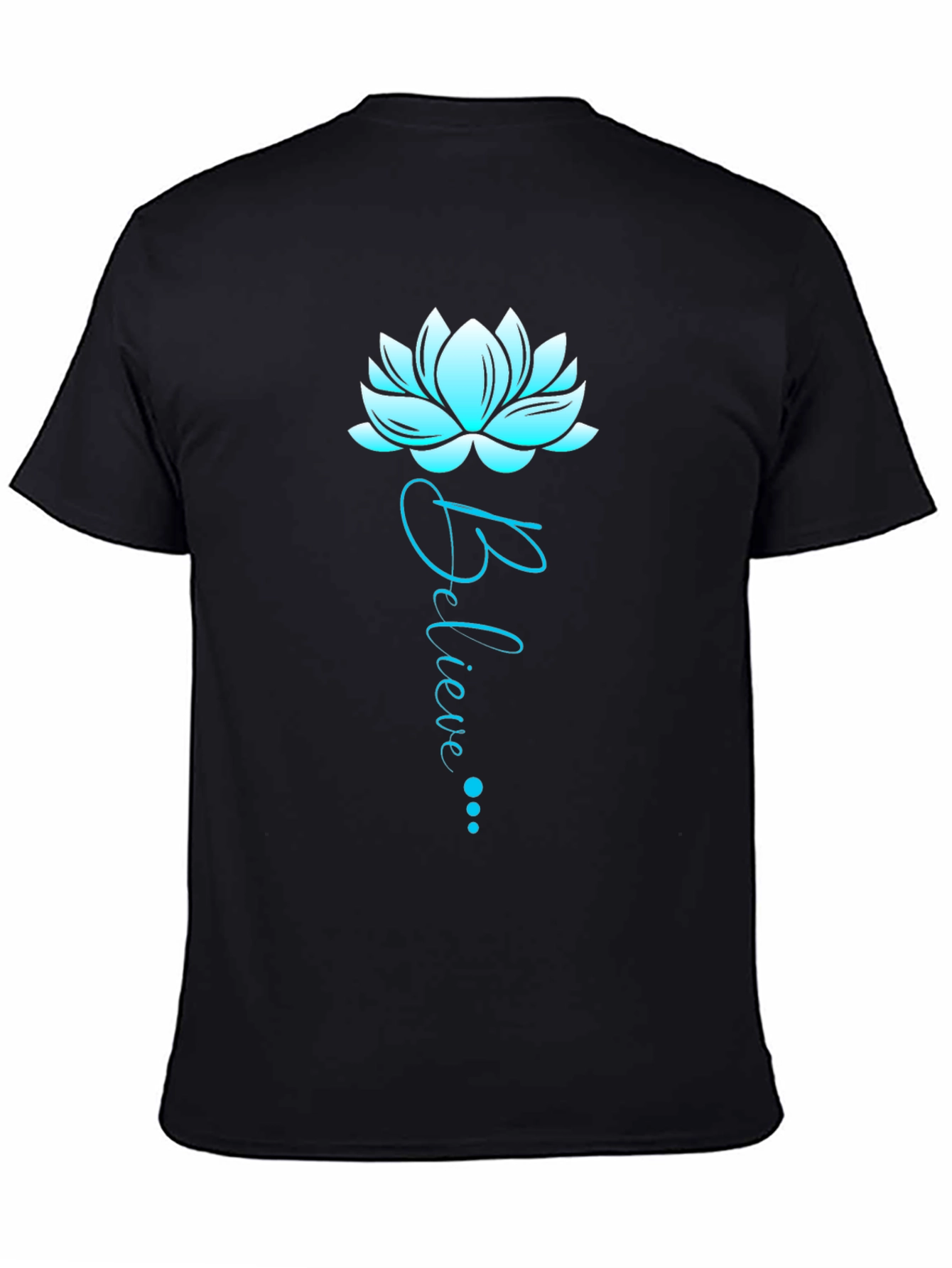 Believe Lotus Graphic Tee - Soft Cotton Blend