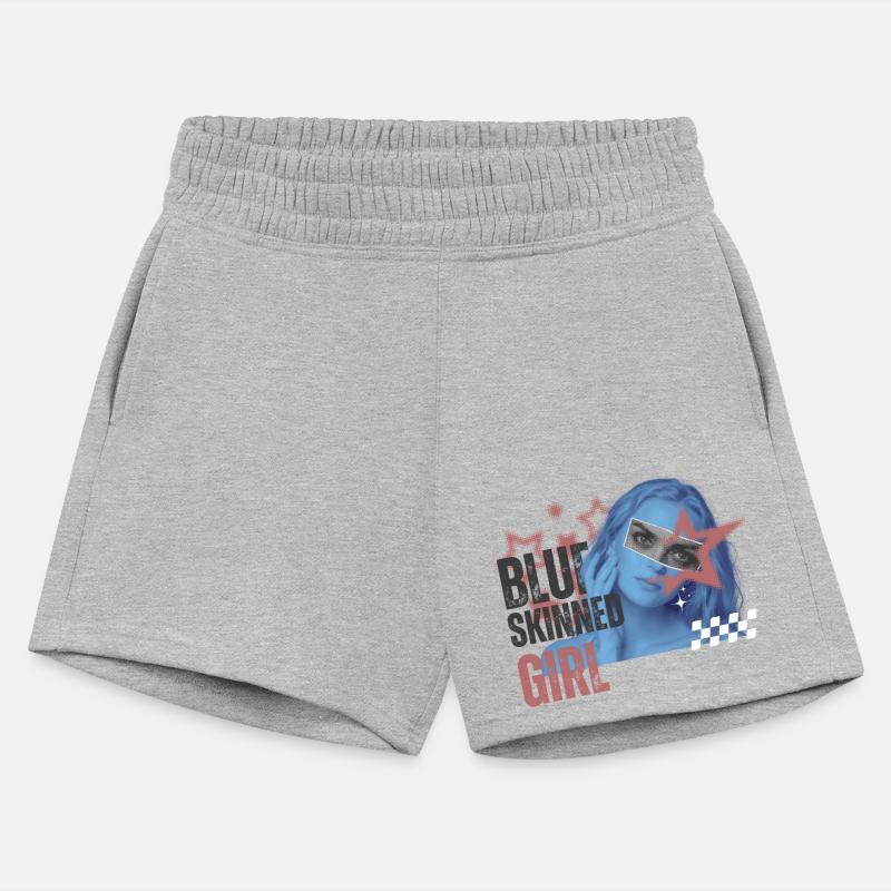 Blue Skinned Girl Art Tee – Unique Aesthetic Desig