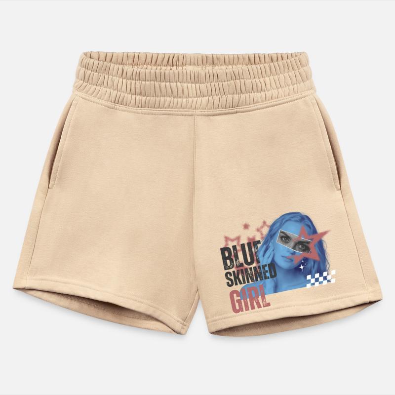 Blue Skinned Girl Art Tee – Unique Aesthetic Desig