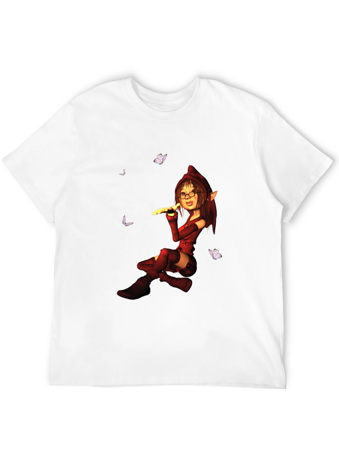 Elf Girl T-Shirt - Fantasy Graphic Tee