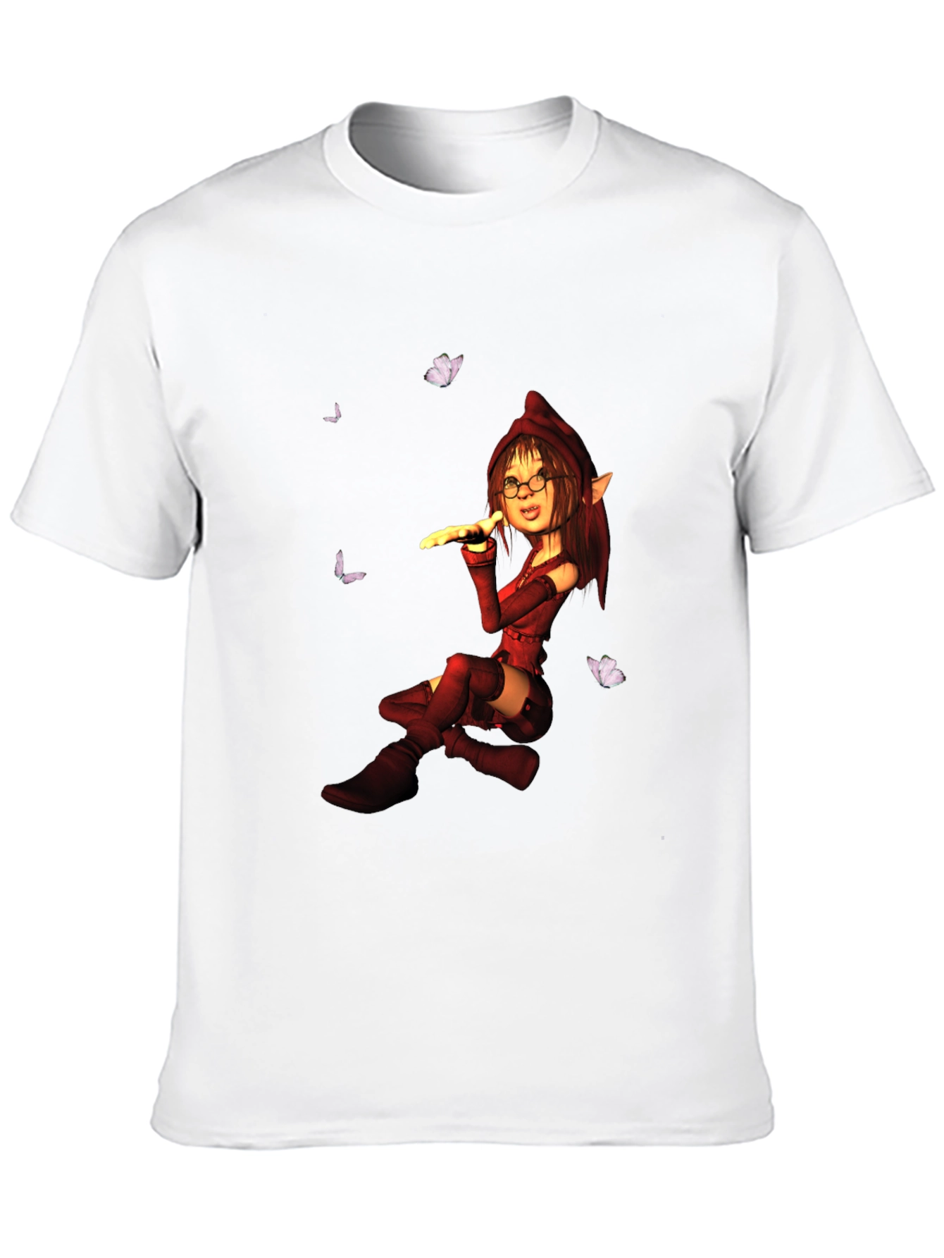 Elf Girl T-Shirt - Fantasy Graphic Tee