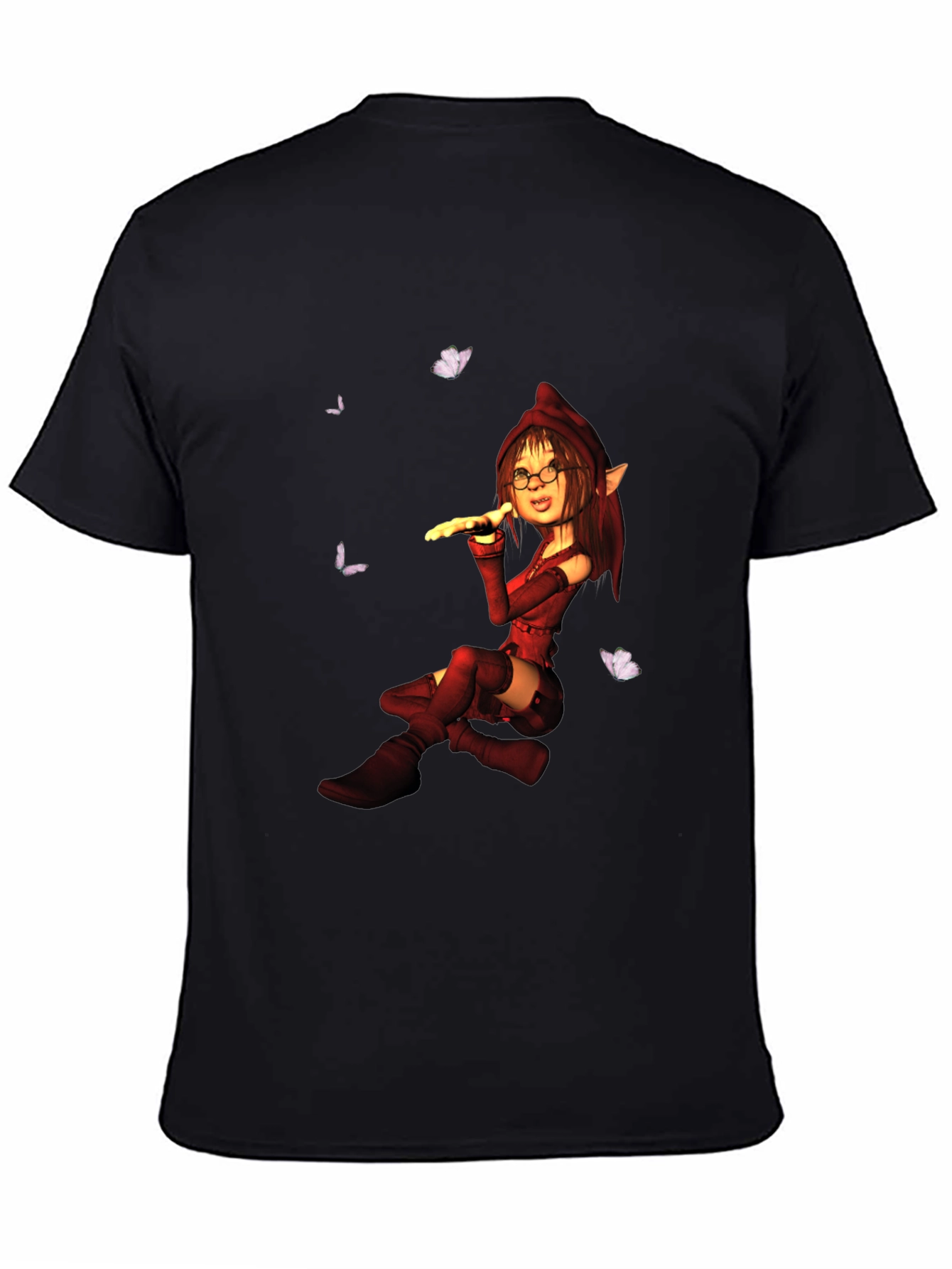 Elf Girl T-Shirt - Fantasy Graphic Tee