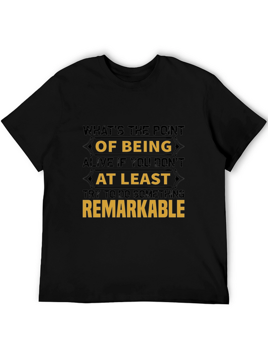 Remarkable T-Shirt - Black Graphic Tee for Men