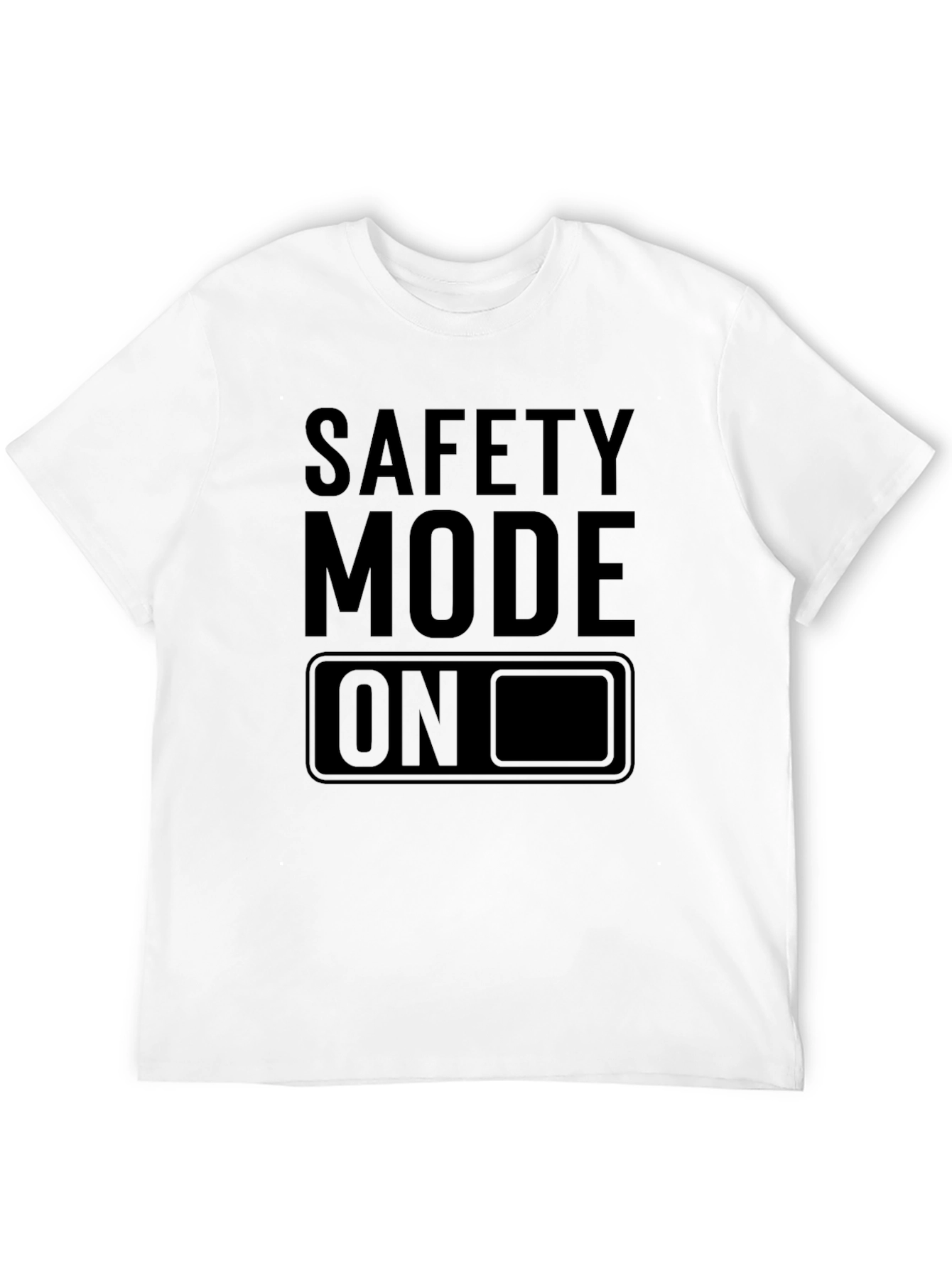 Safety Mode On Black Graphic Tee