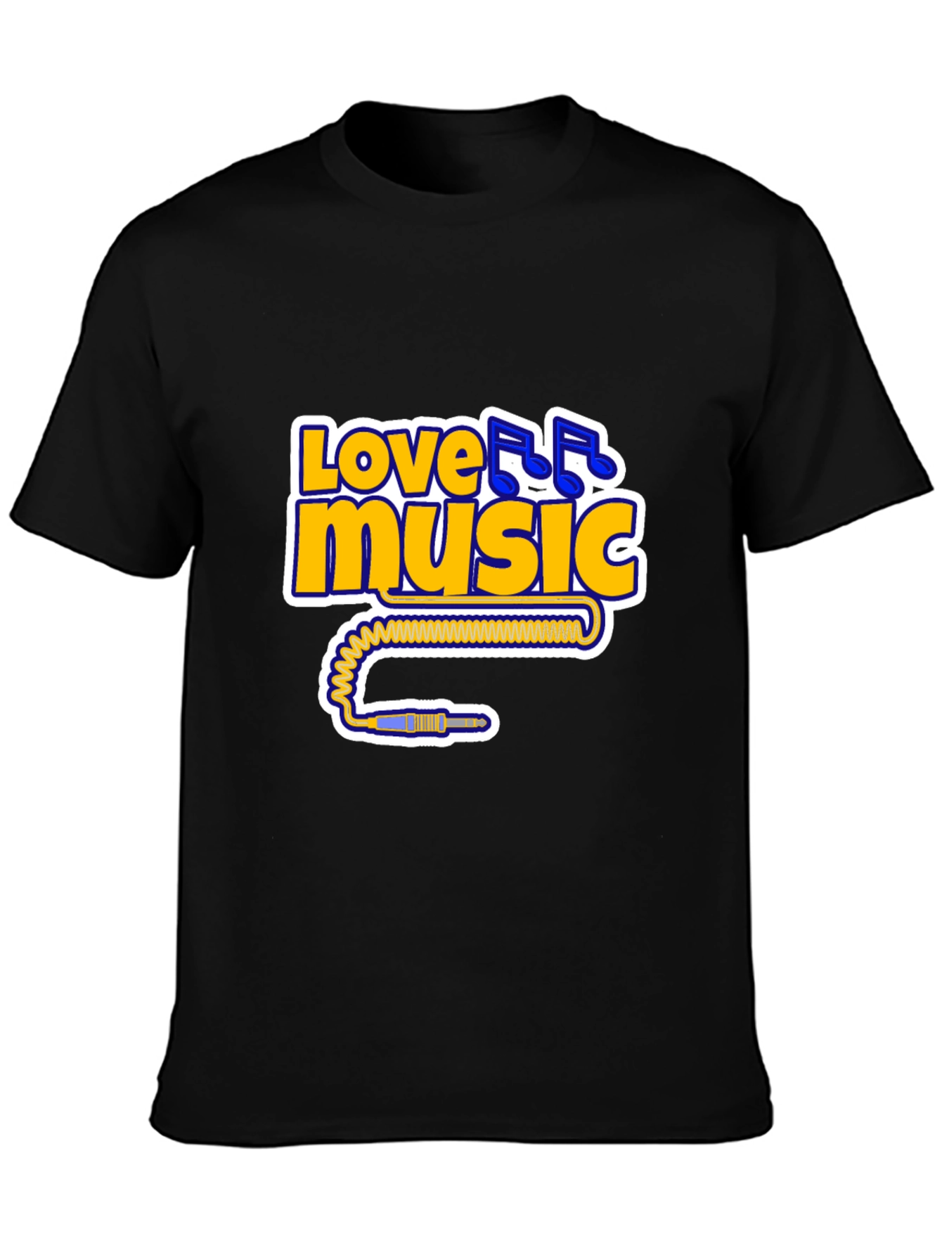 Love Music Black T-Shirt