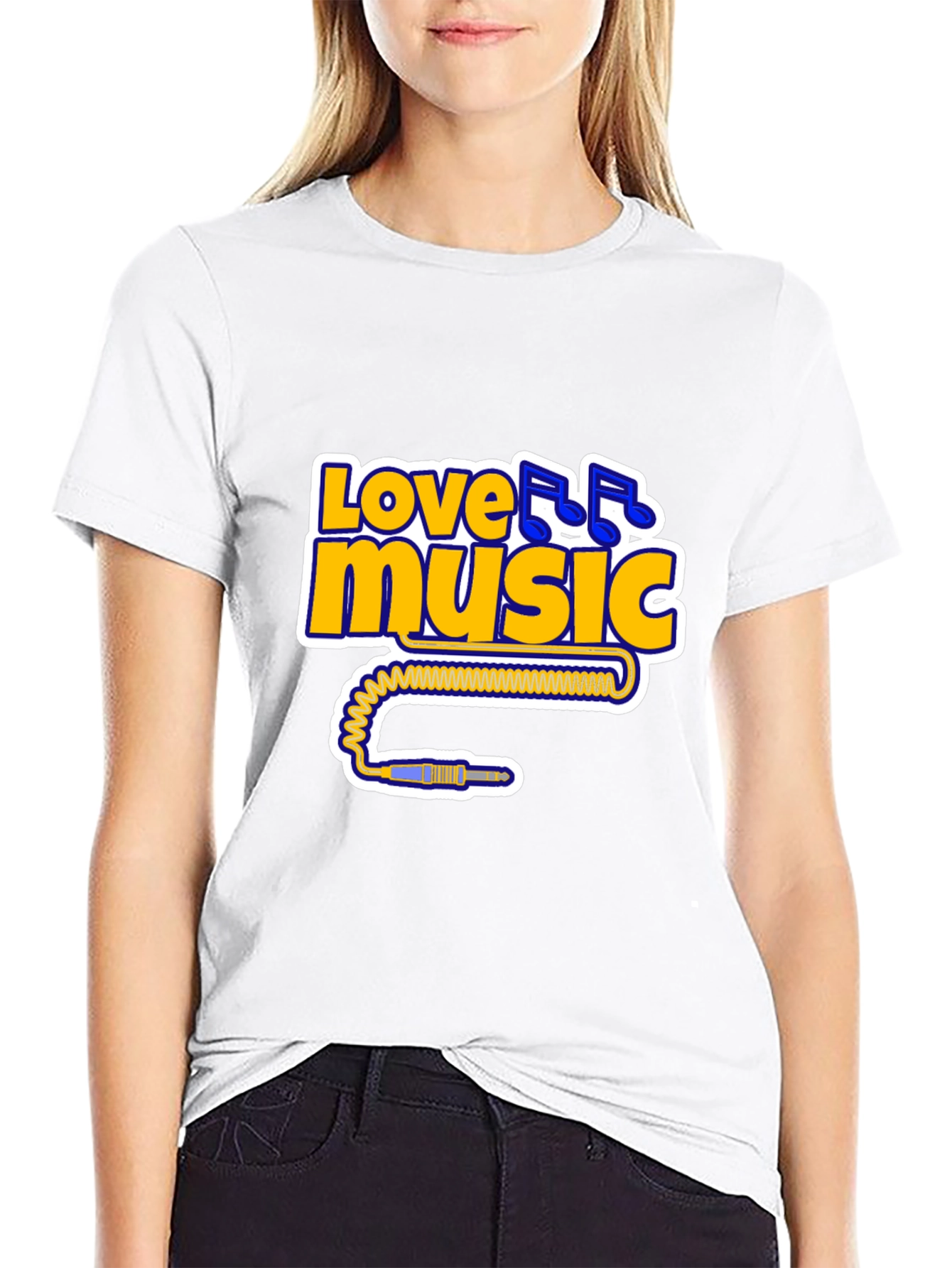 Love Music Black T-Shirt