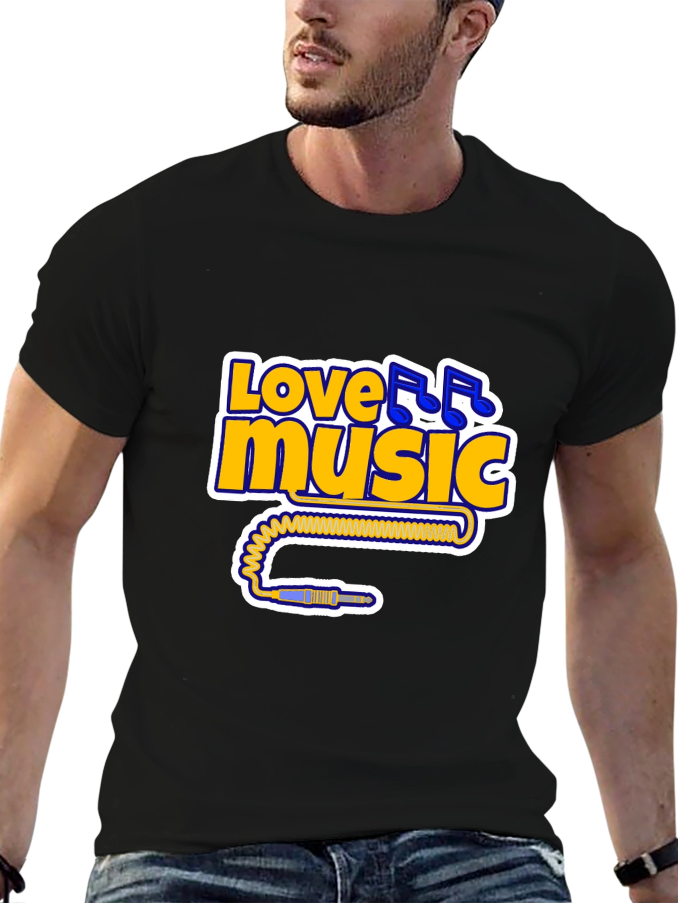 Love Music Black T-Shirt