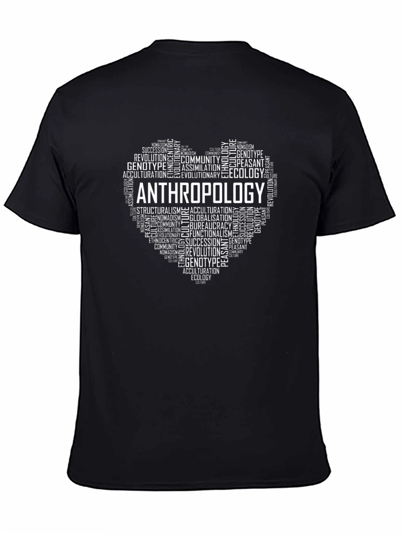 Anthropology Heart Word Art T-Shirt