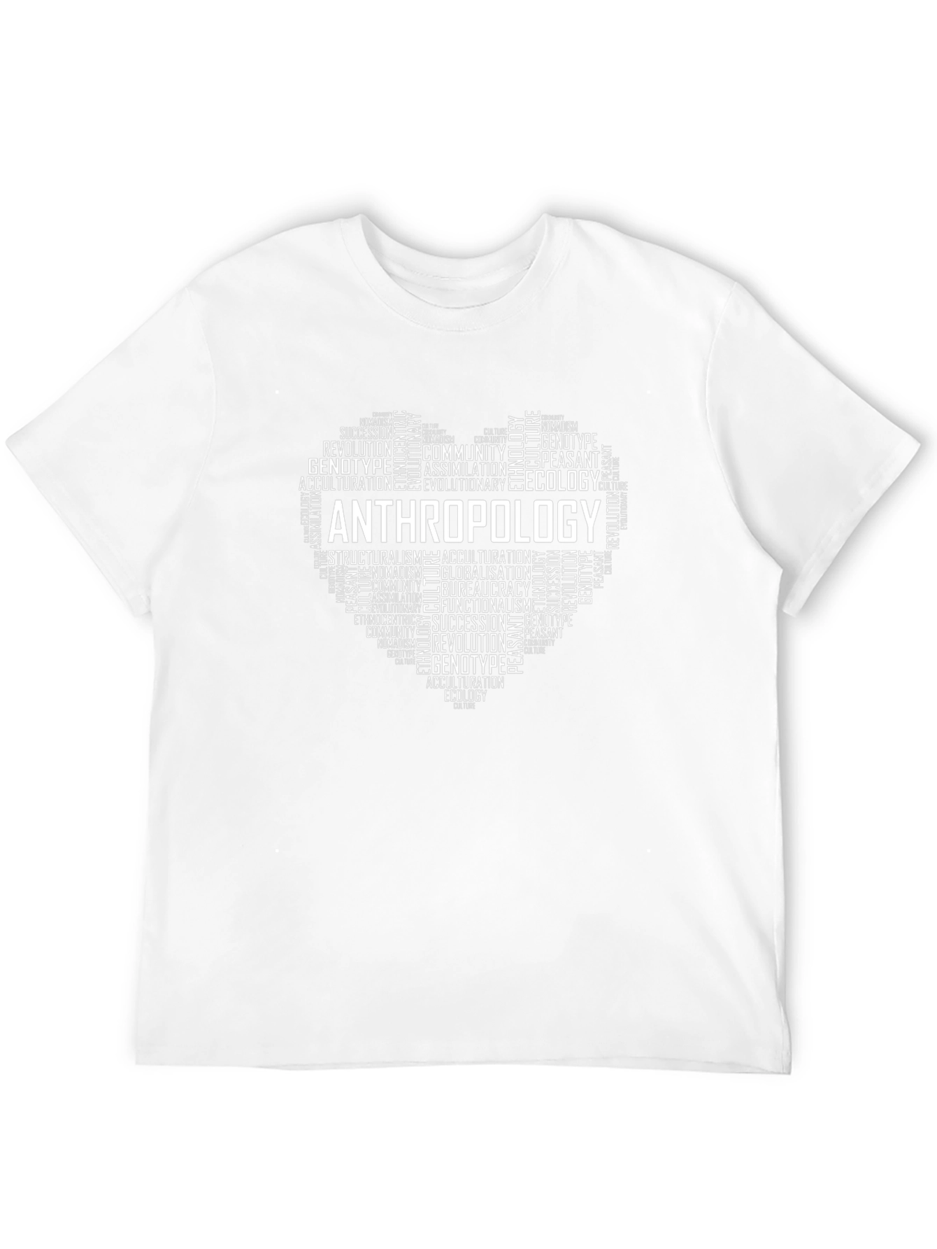 Anthropology Heart Word Art T-Shirt