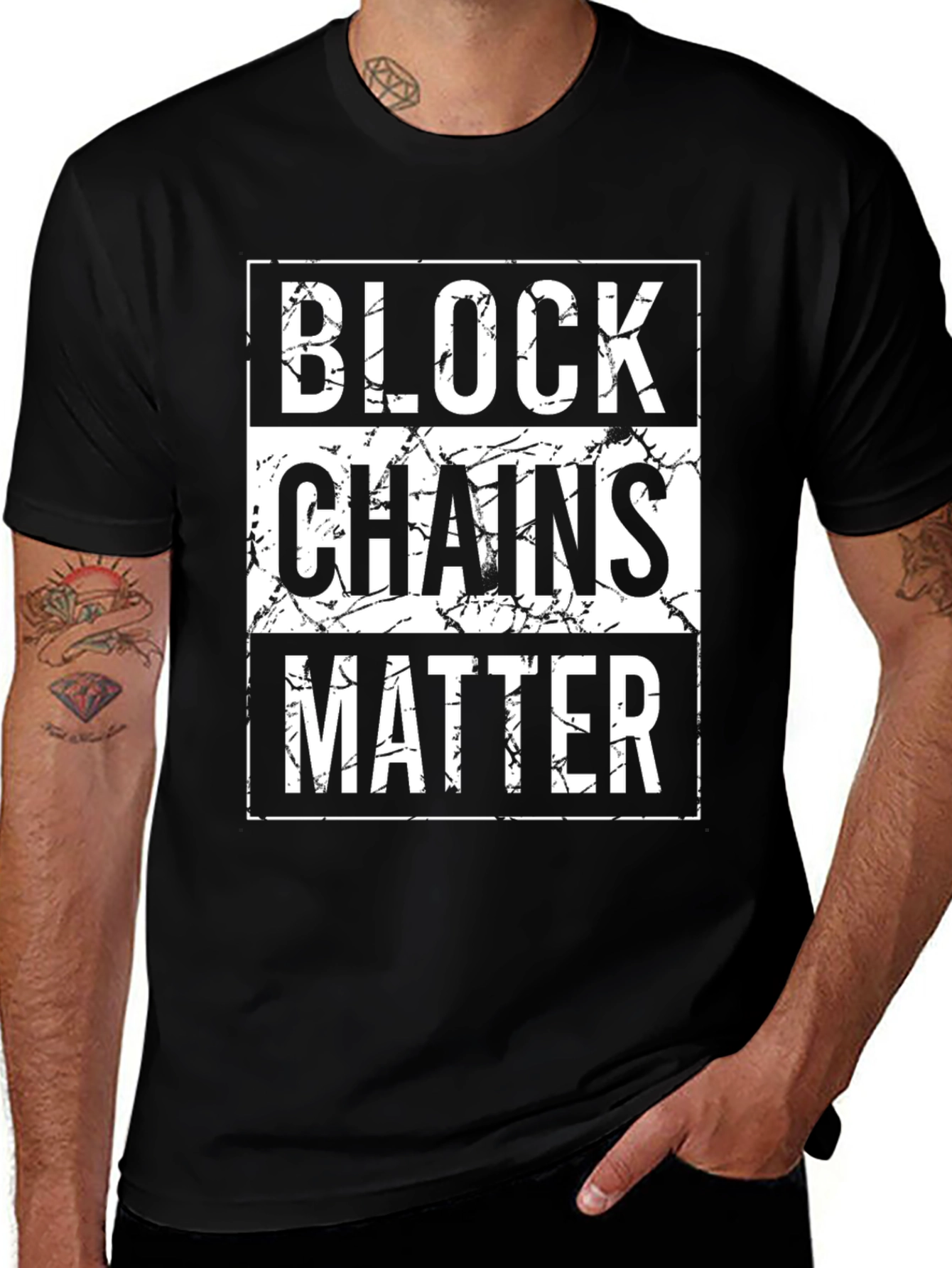 Blockchains Matter Black T-Shirt