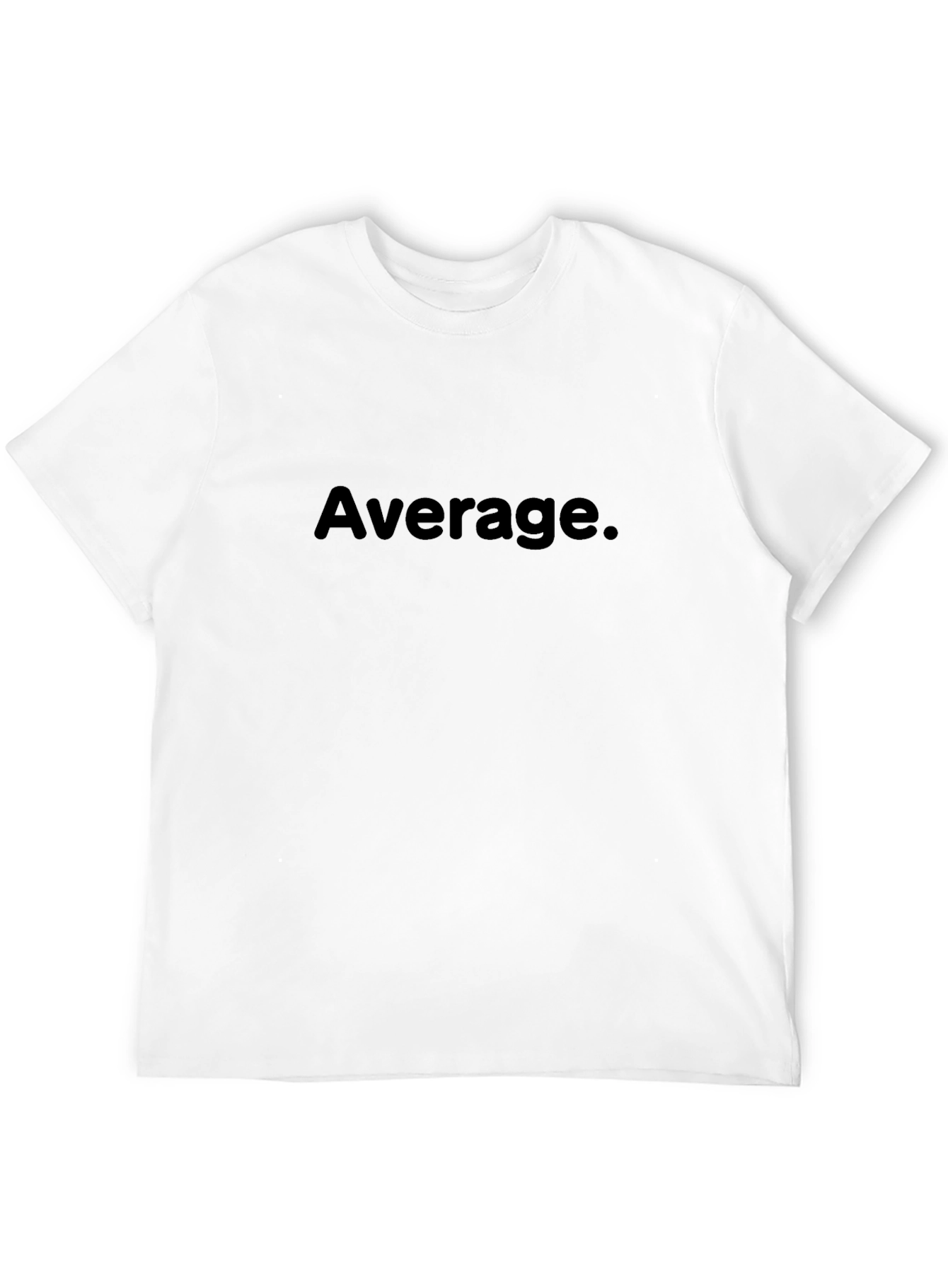 Average. Black T-Shirt - Mens Casual Wear