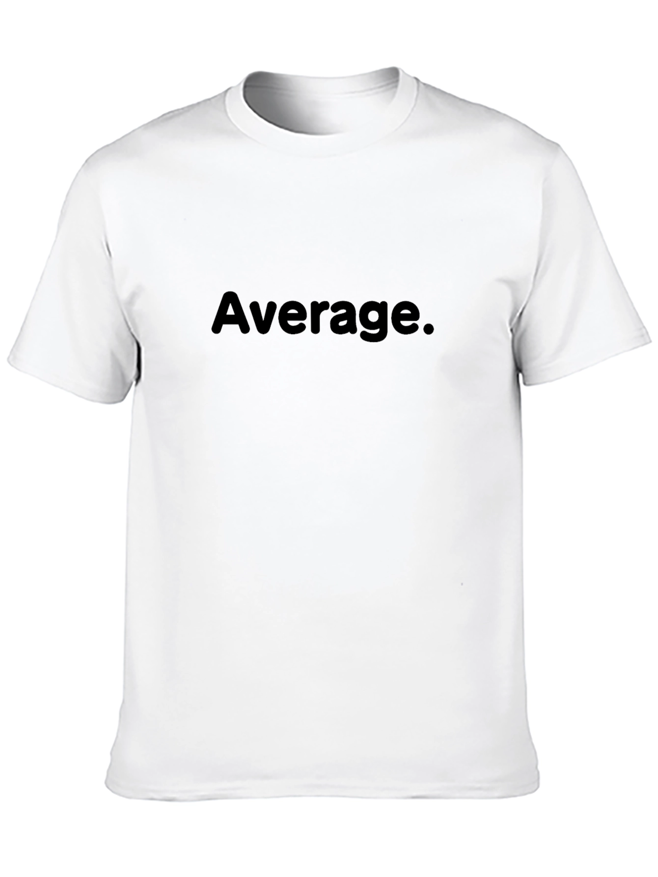 Average. Black T-Shirt - Mens Casual Wear