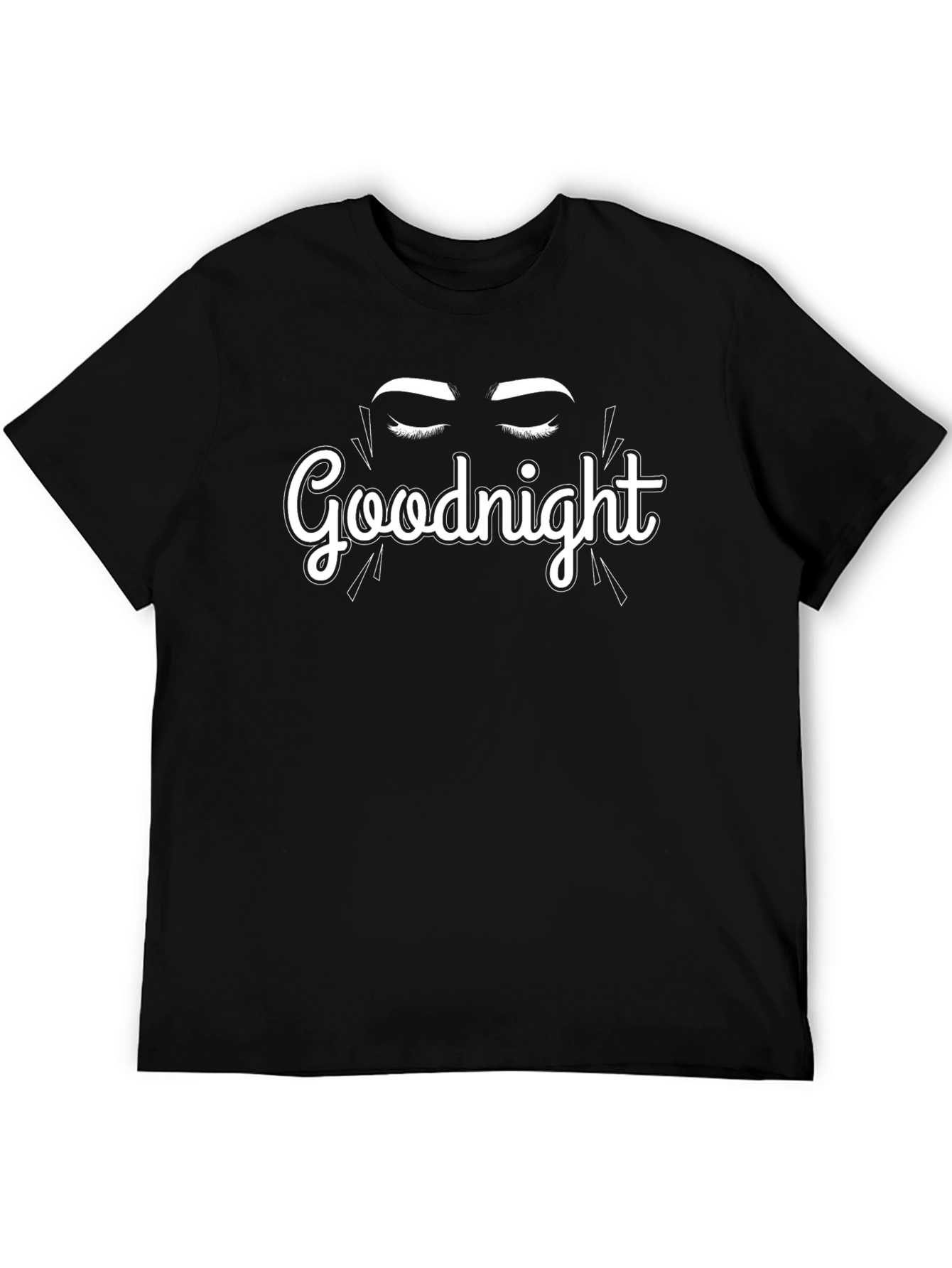 Goodnight Graphic Tee - Black Cotton Blend