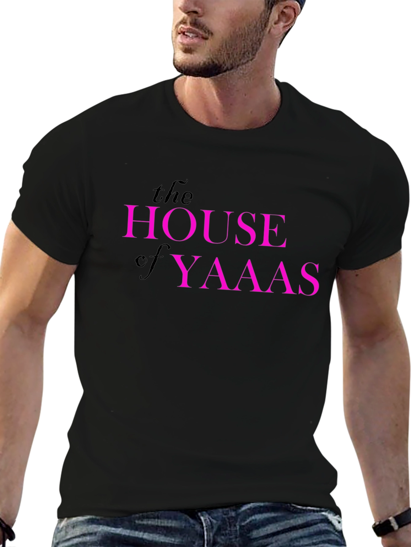 The House of YAAAS Graphic T-Shirt - Black