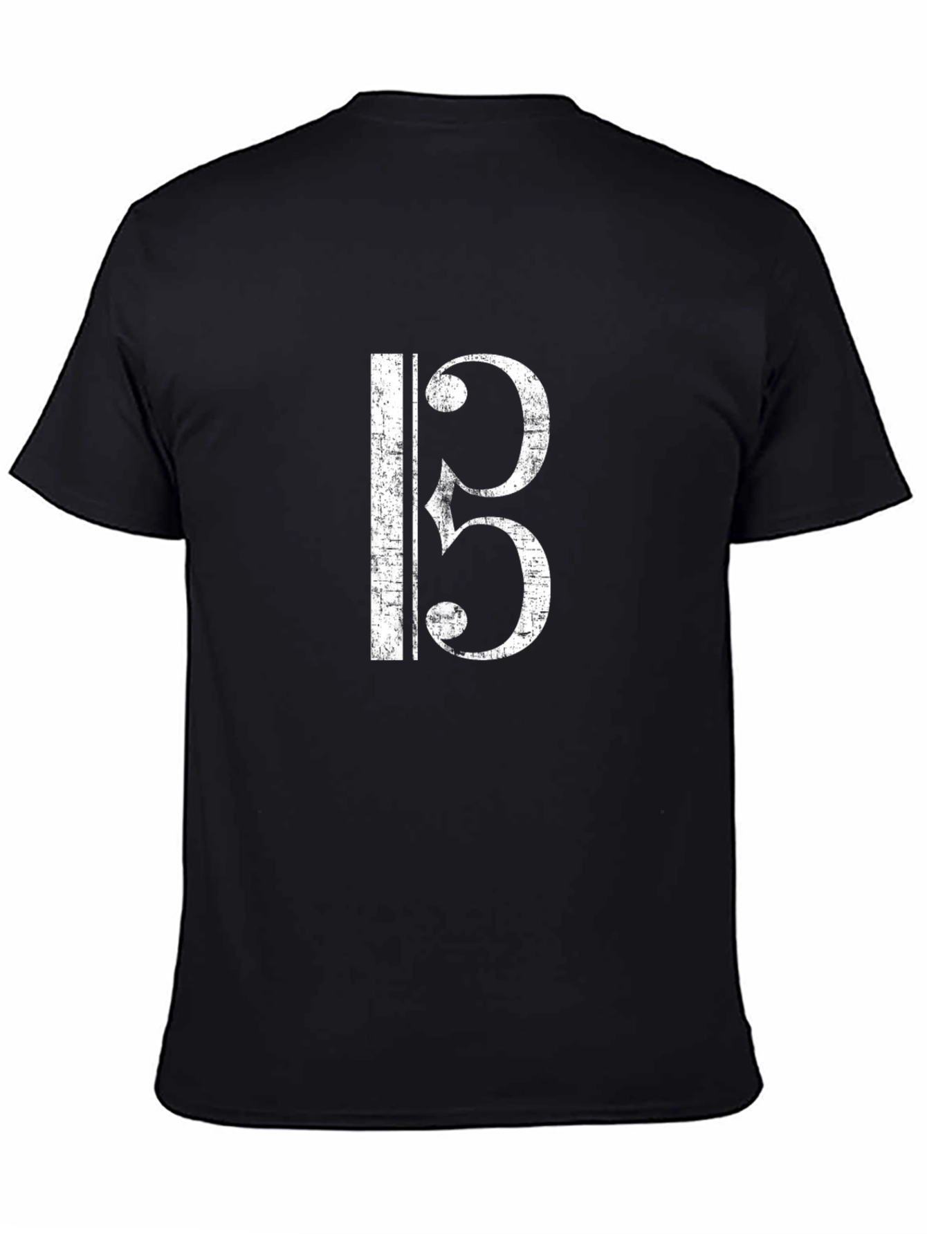 Music Note Graphic T-Shirt - Black Cotton Tee