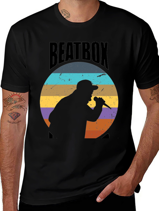 Retro Beatbox Silhouette Graphic Tee