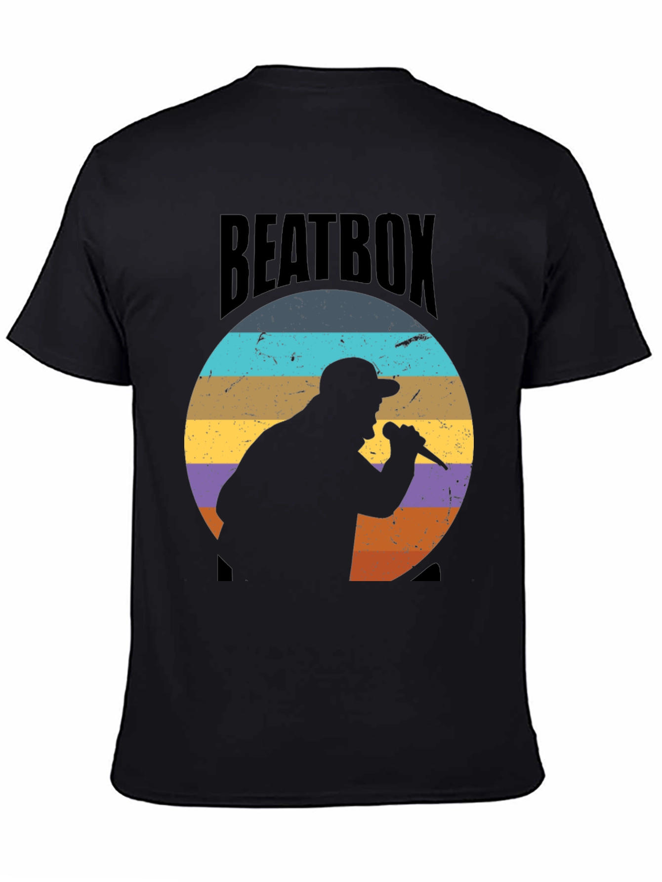 Retro Beatbox Silhouette Graphic Tee