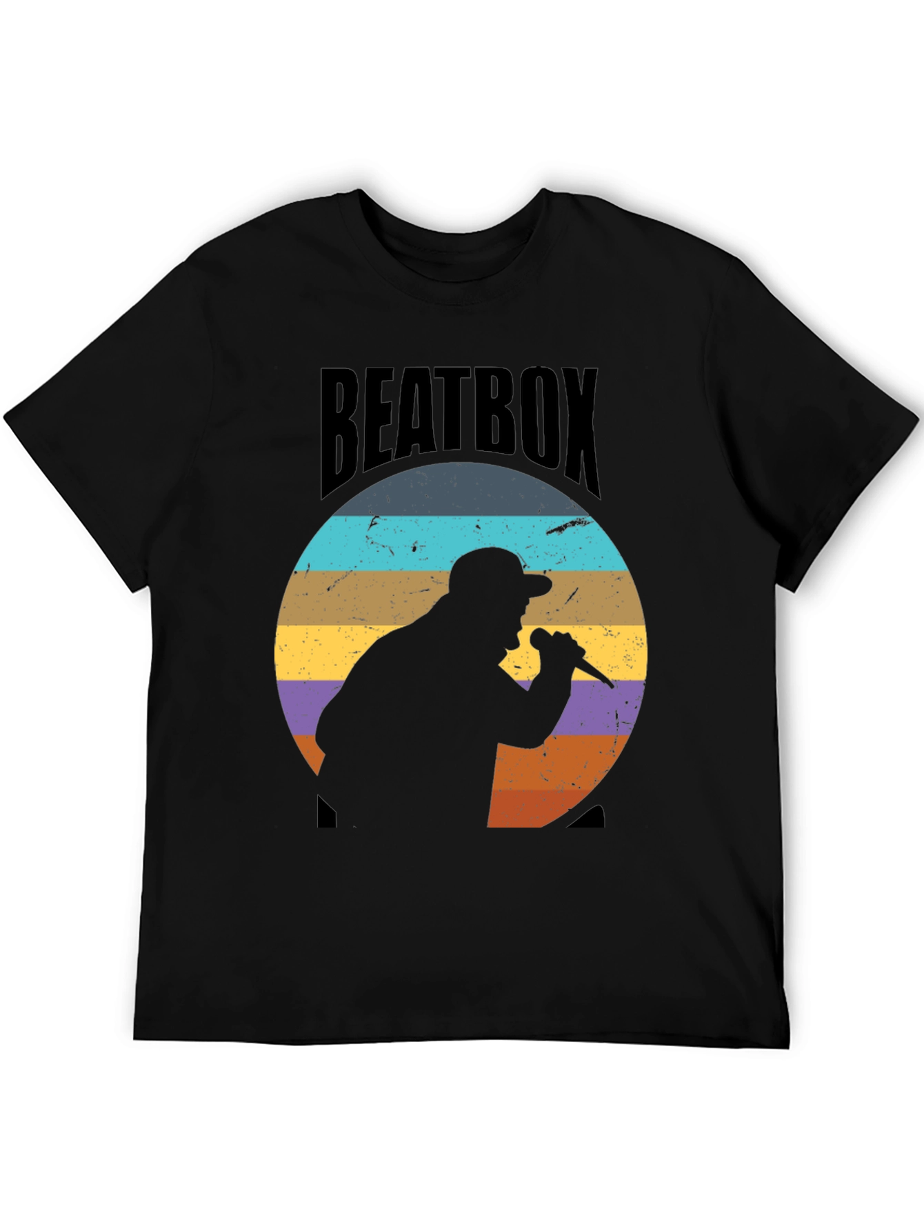 Retro Beatbox Silhouette Graphic Tee