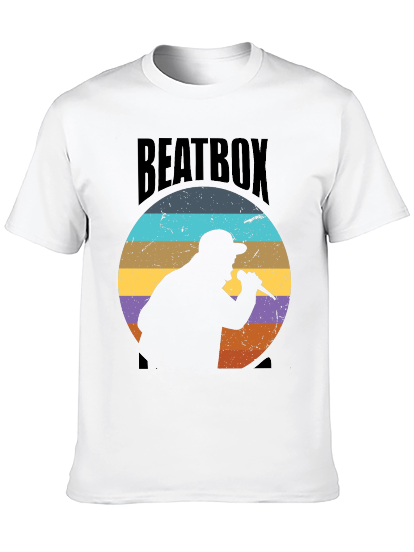 Retro Beatbox Silhouette Graphic Tee