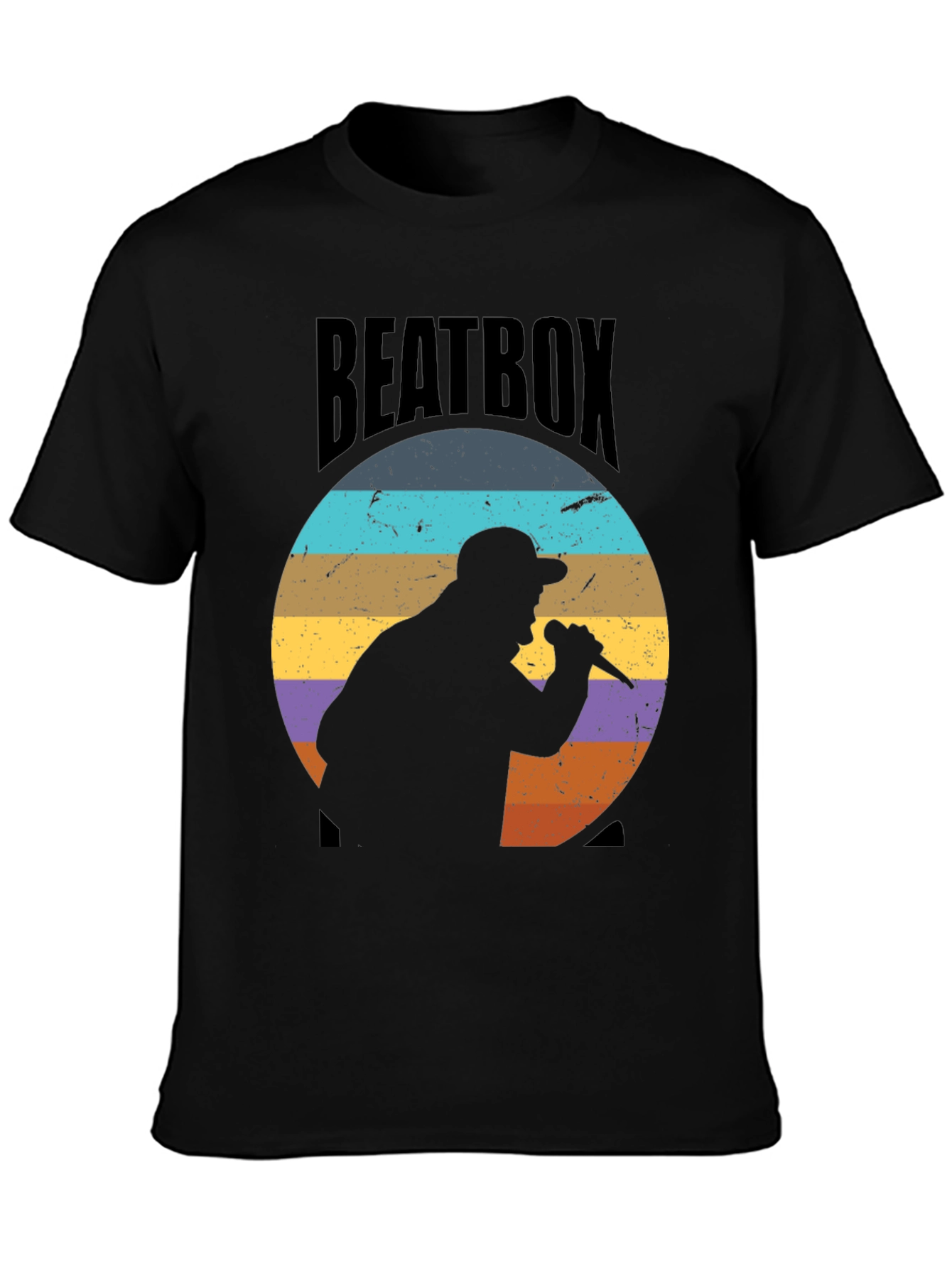 Retro Beatbox Silhouette Graphic Tee