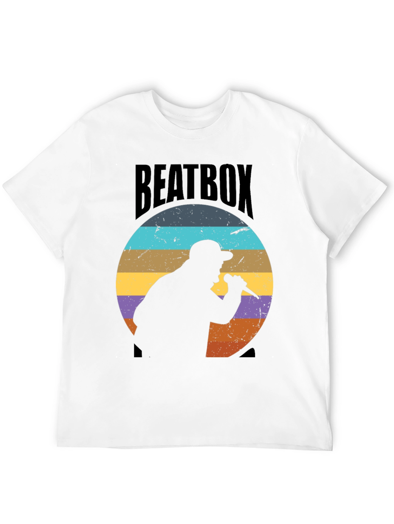Retro Beatbox Silhouette Graphic Tee
