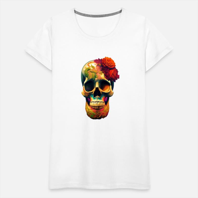 Botanical skull tatto | skull botani potrait