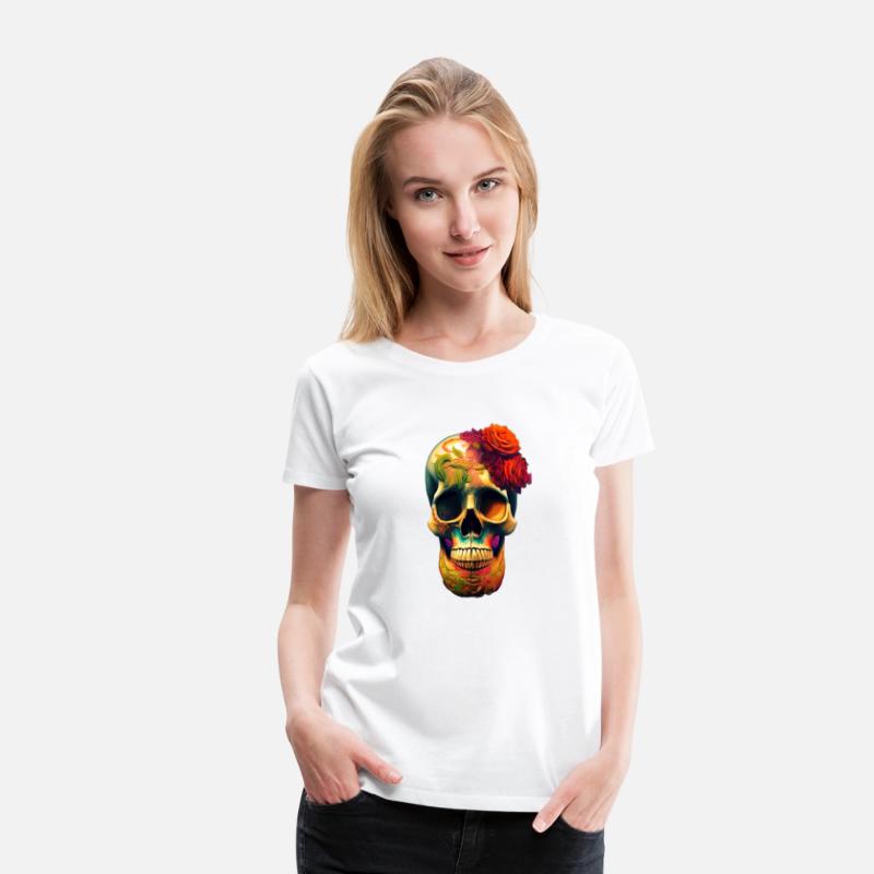 Botanical skull tatto | skull botani potrait