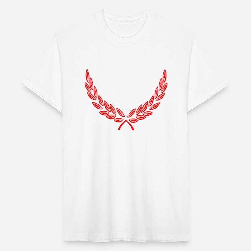 Bottom decoration laurel wreath red