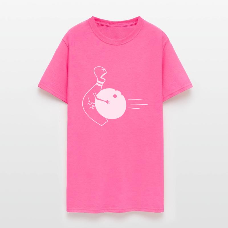 Bowling game with playing T shirt design for Gift