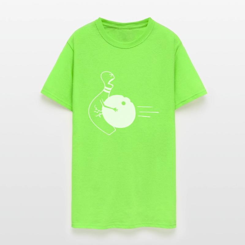 Bowling game with playing T shirt design for Gift