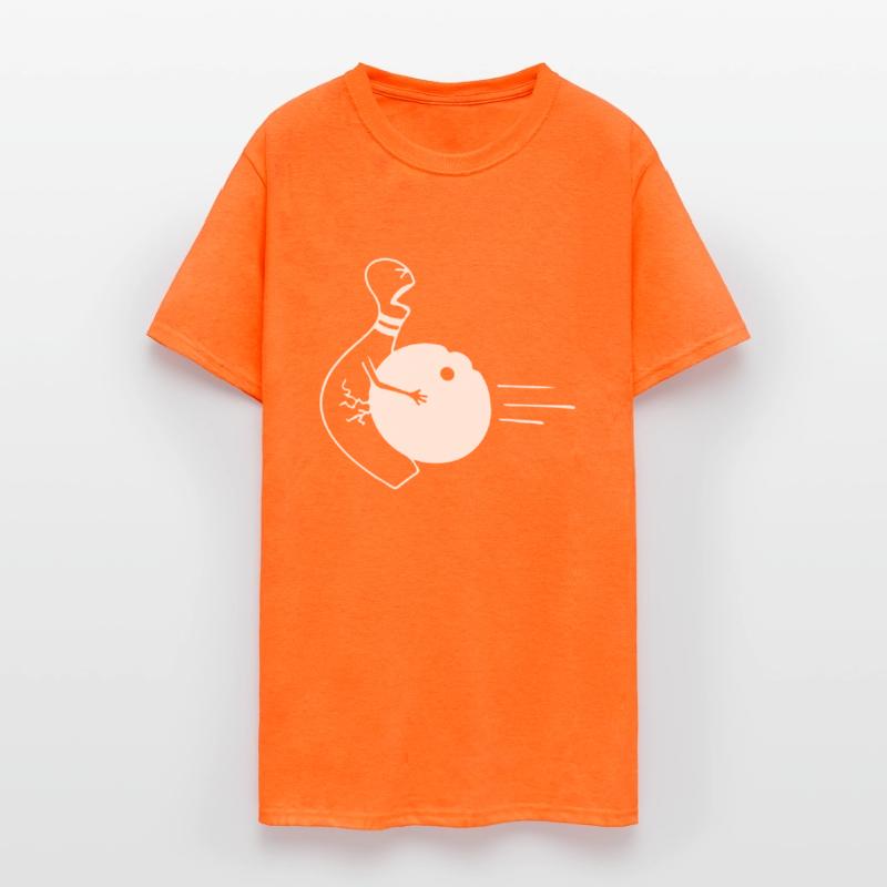 Bowling game with playing T shirt design for Gift