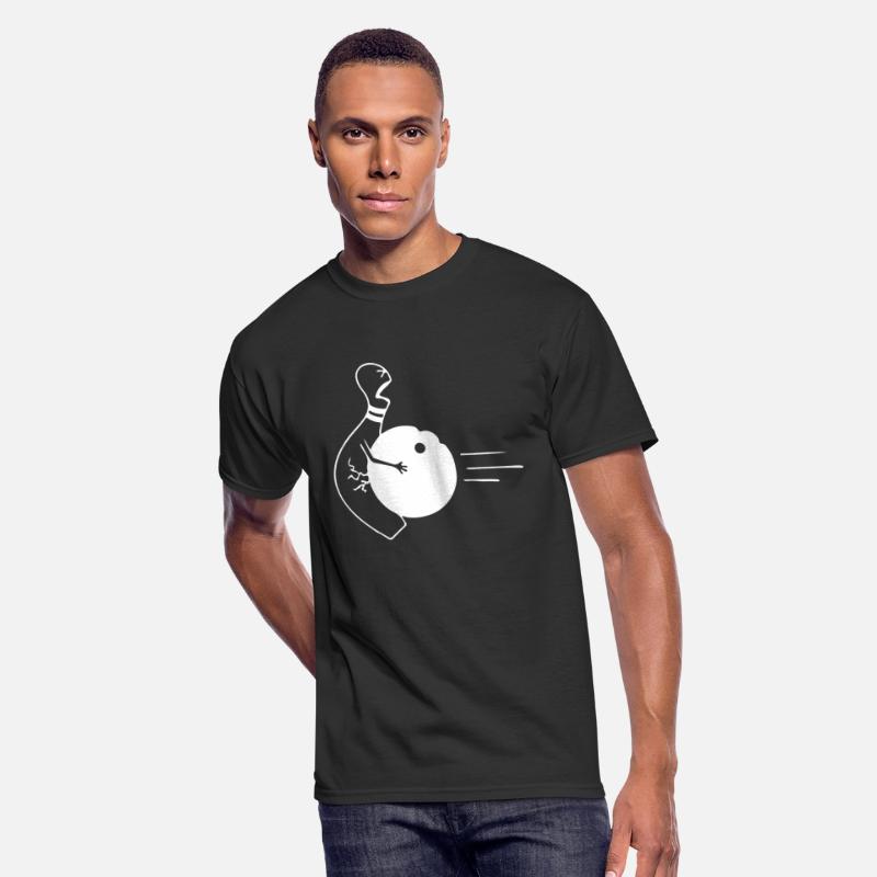 Bowling game with playing T shirt design for Gift