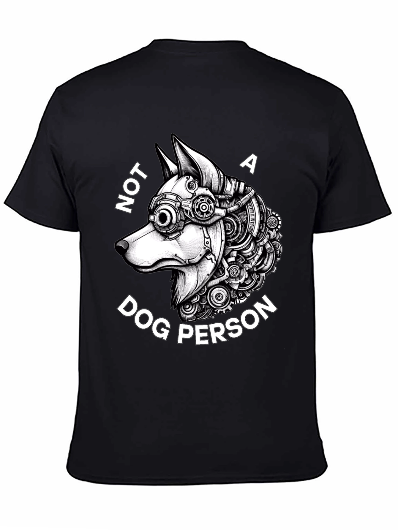 Not a Dog Person - Steampunk Dog T-Shirt