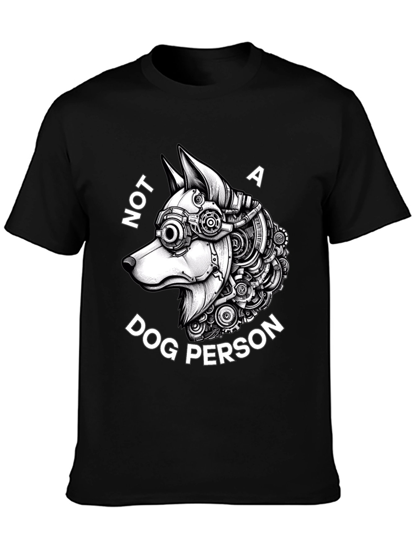 Not a Dog Person - Steampunk Dog T-Shirt