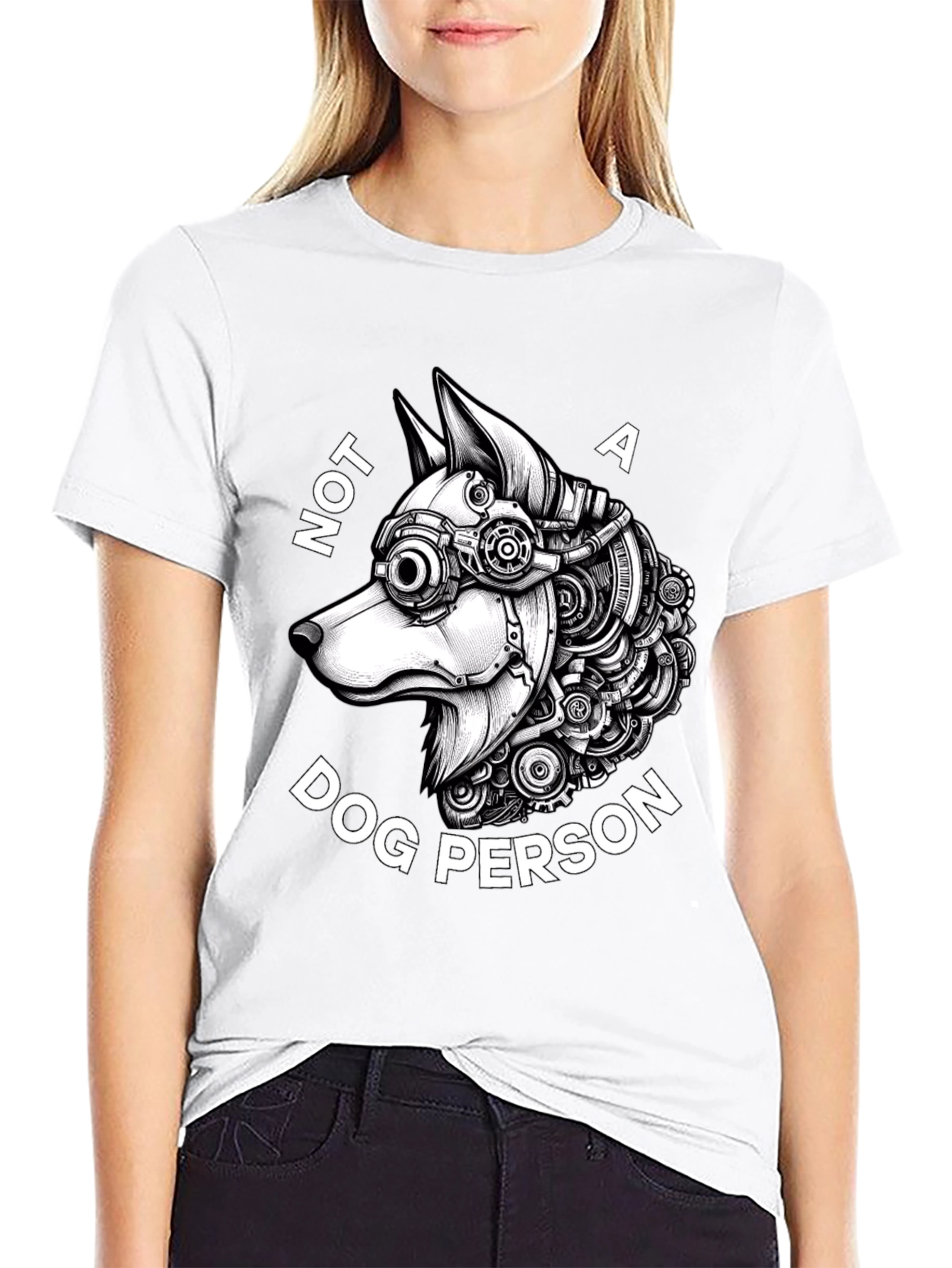 Not a Dog Person - Steampunk Dog T-Shirt
