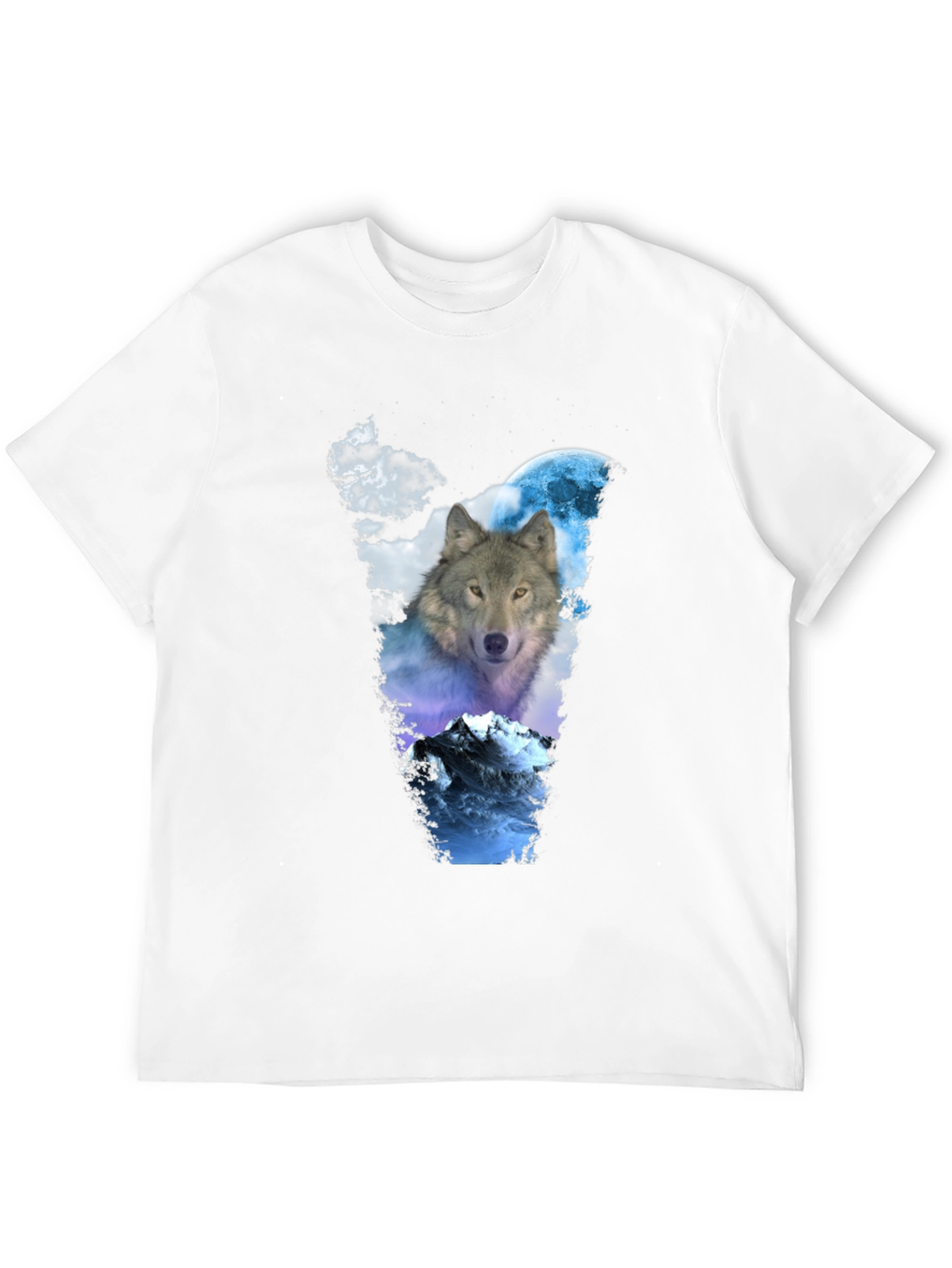 Wolf Moon Graphic Tee - Mens Black T-Shirt