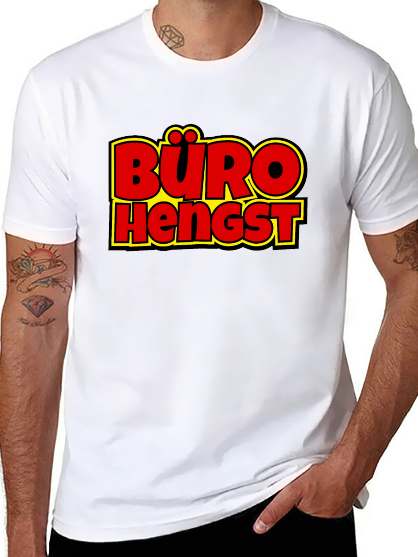 Büro Hengst Mens Black T-Shirt
