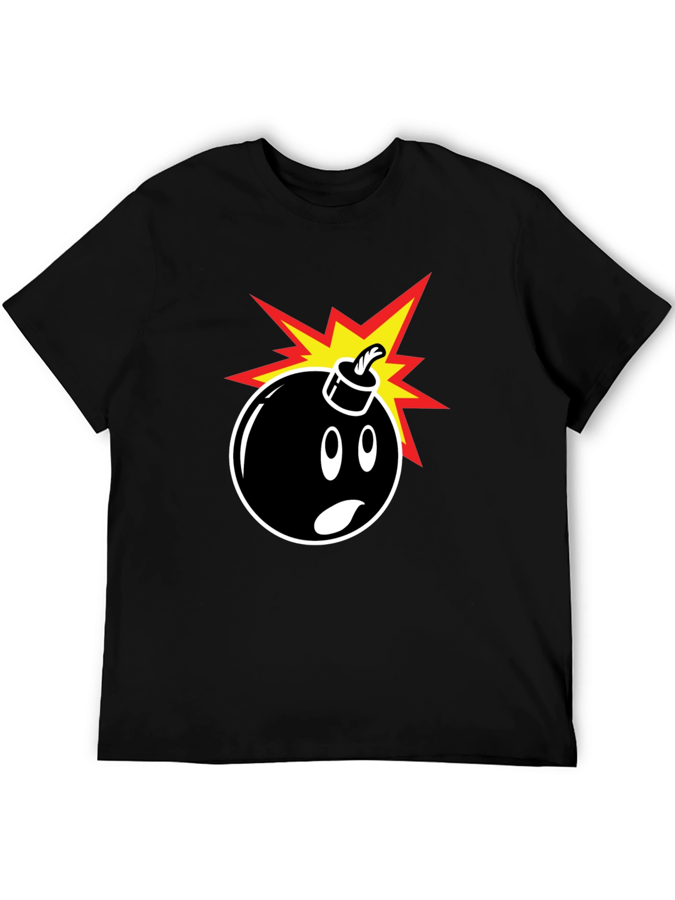 Bomb Graphic T-Shirt - Black Crew Neck