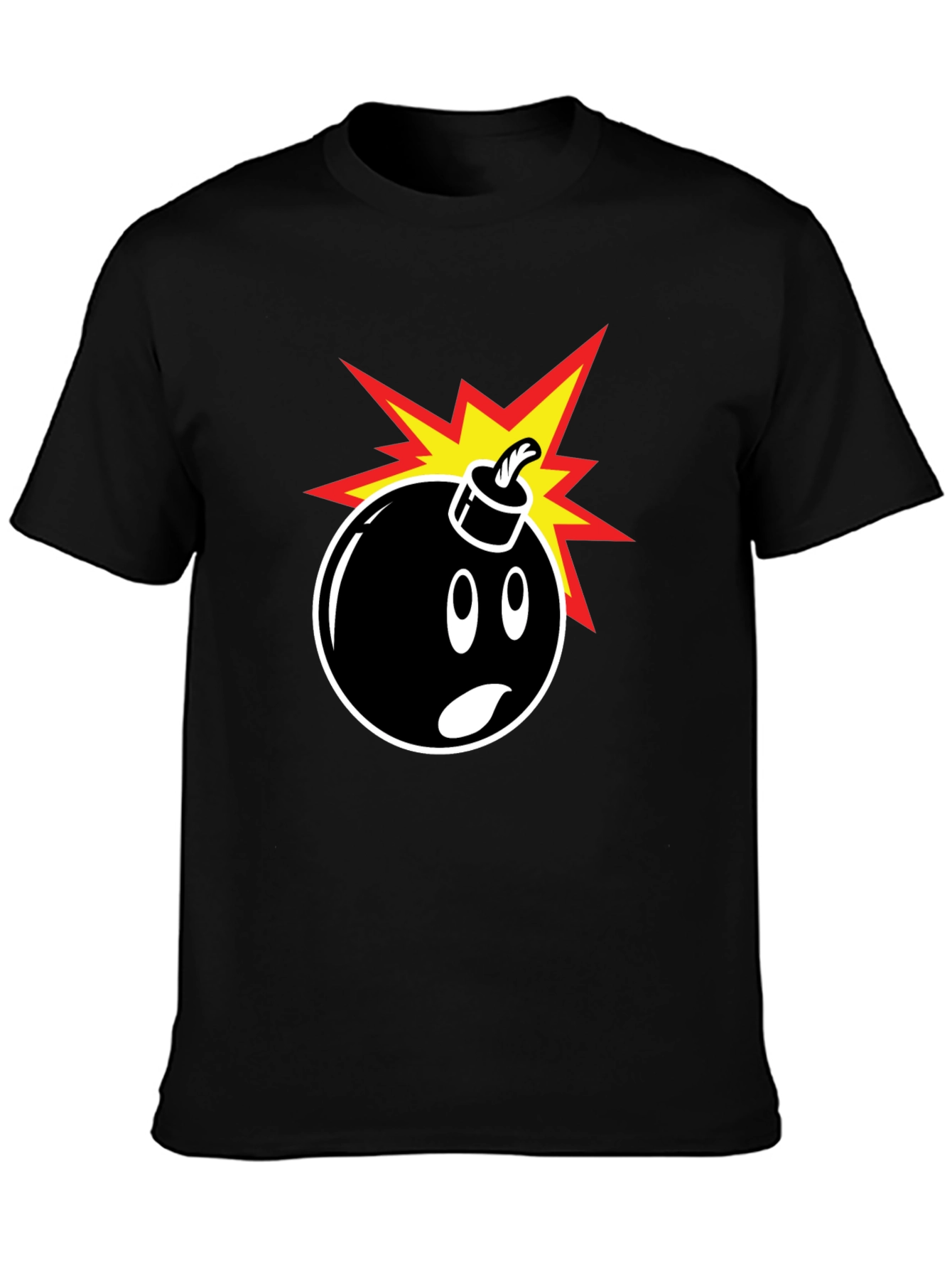Bomb Graphic T-Shirt - Black Crew Neck