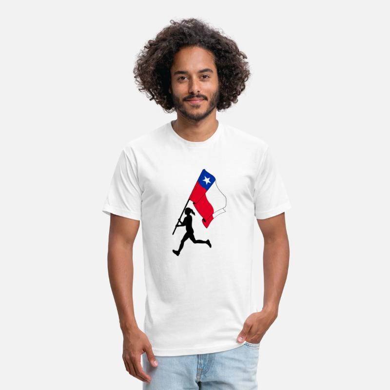 Brazil flag woman running