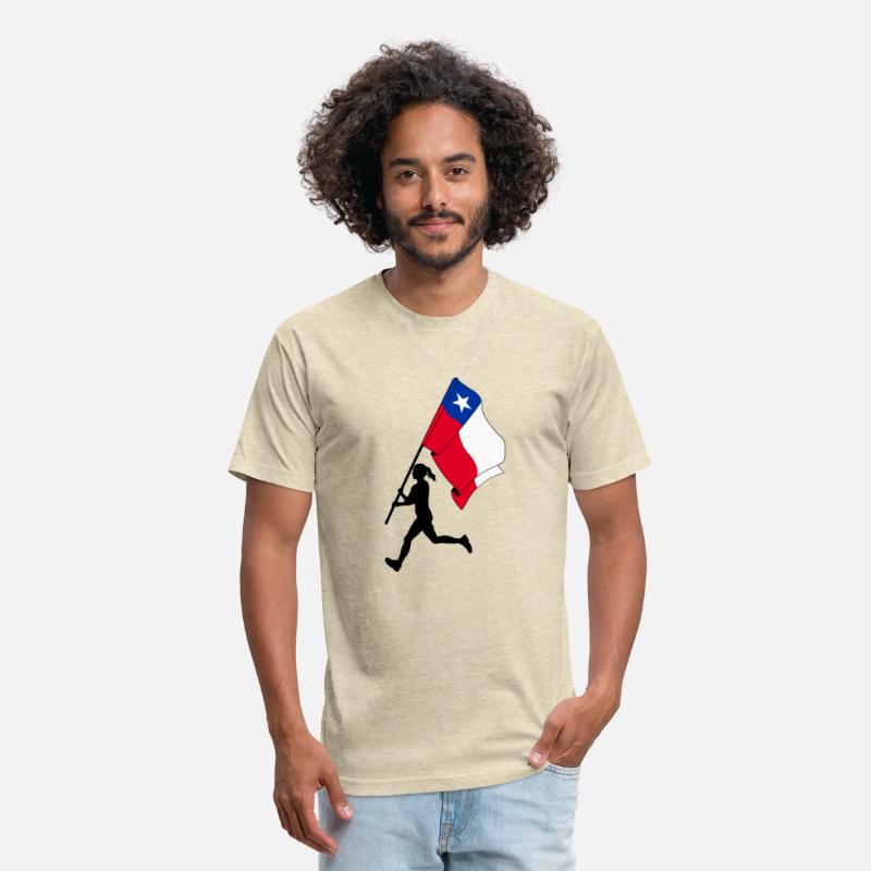 Brazil flag woman running