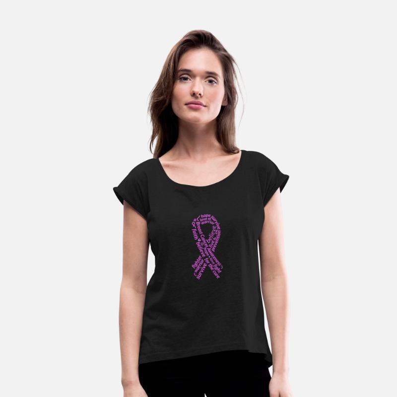 Breast Cancer Positive Words Ribbon