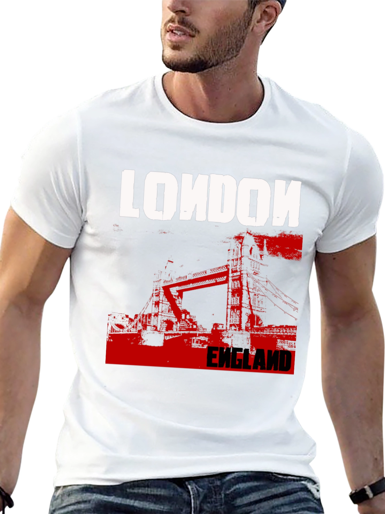 London England T-Shirt - Black Graphic Tee