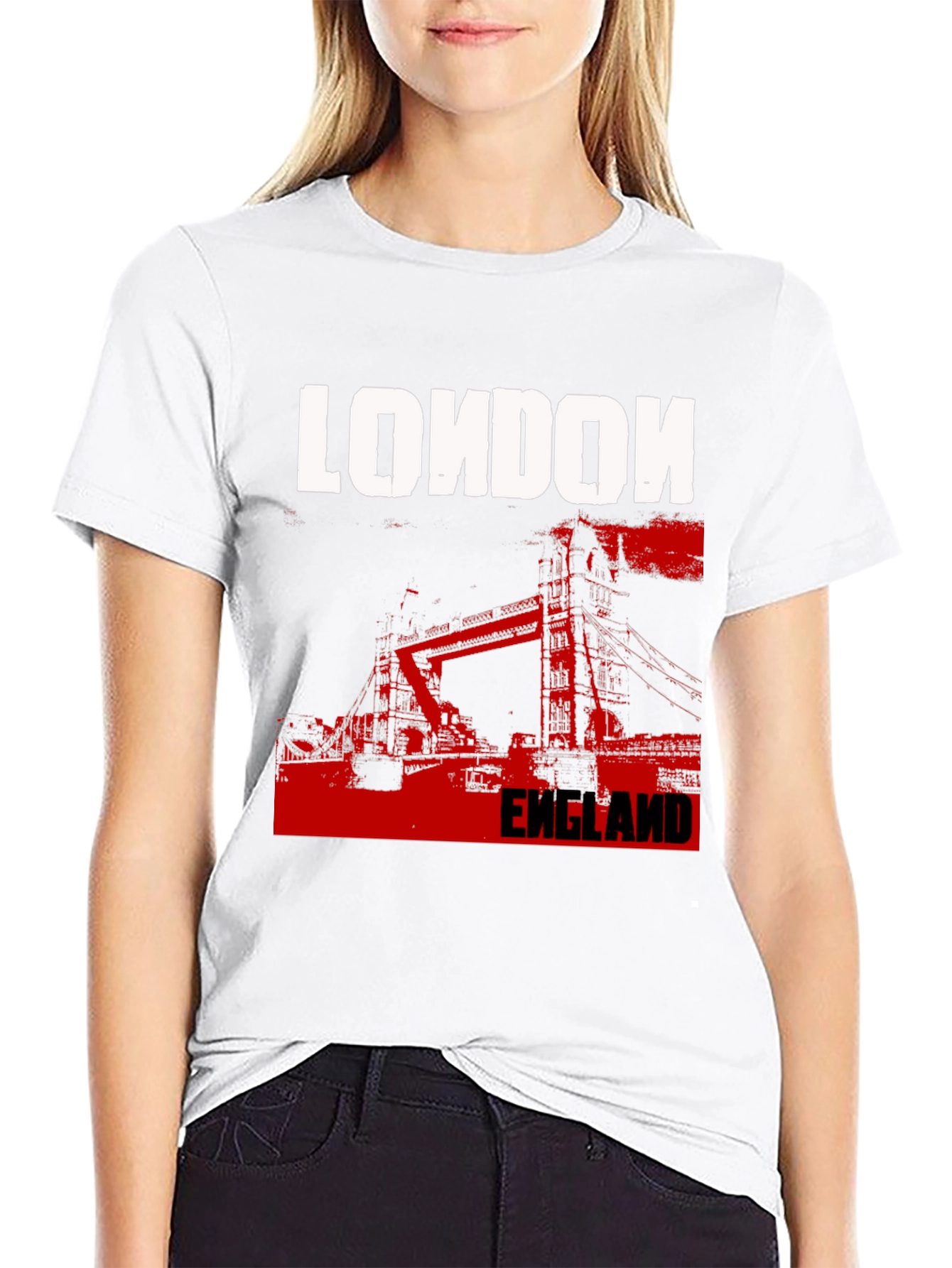 London England T-Shirt - Black Graphic Tee