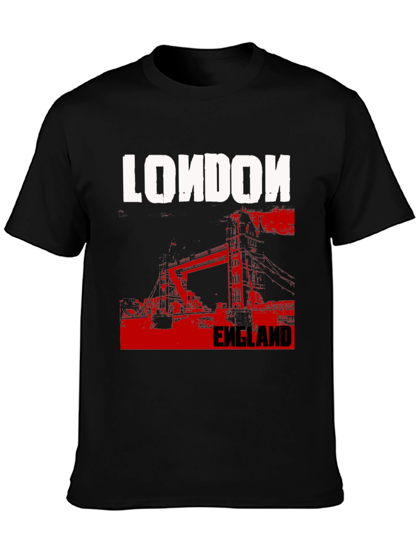 London England T-Shirt - Black Graphic Tee