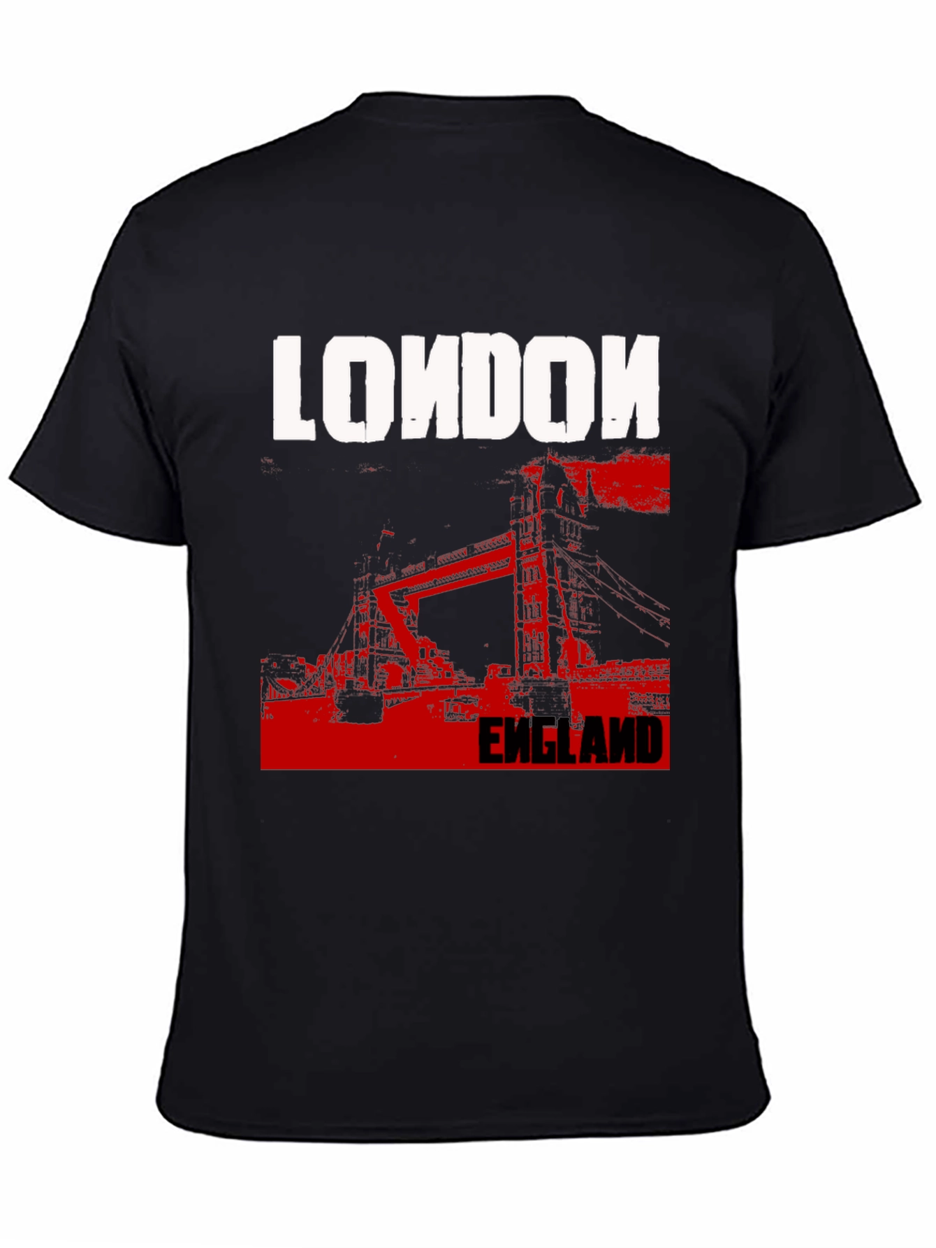 London England T-Shirt - Black Graphic Tee