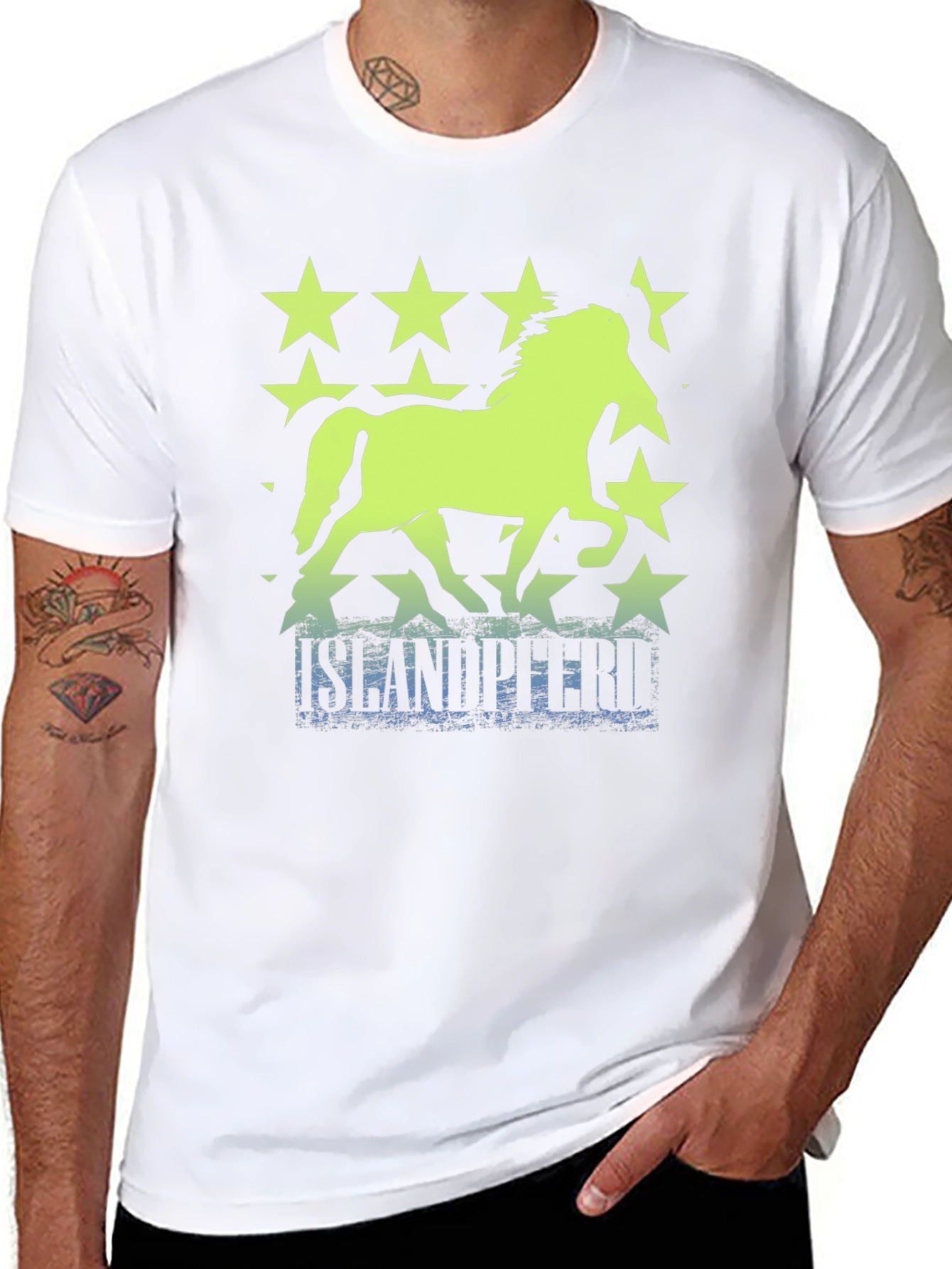 Icelandic Horse Stars T-Shirt